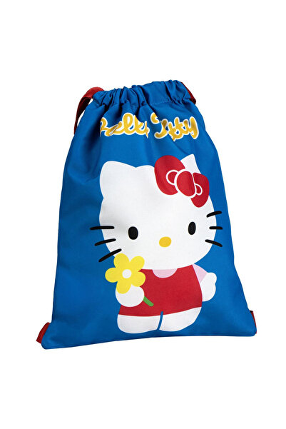 Hello Kitty Αθλητική τσάντα, 33x27x3 εκ. Μπλε