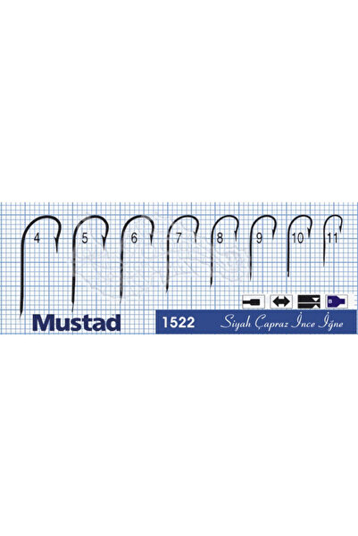 Mustad Olta İğnesi 1522 100lü Standart - NO:10