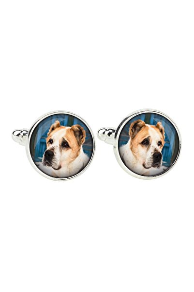 Art - Dog Central Asian Shepherd Dog - cufflinks, a shirt accessory, a shirt ...