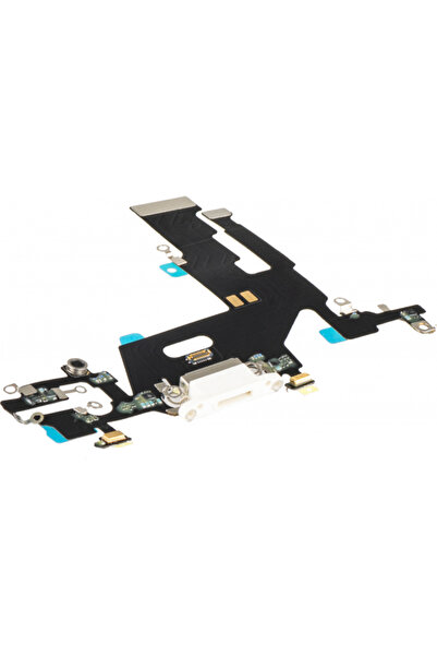 Aftermarket Banda cu Conector Incarcare - Microfon Apple iPhone 11, Alb
