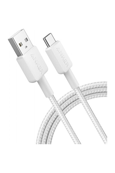 Anker USB-A - USB-C 322 Data and Charging Cable, 18W, 0.9m, White A81H5G21