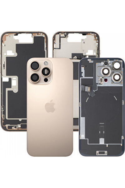 Apple Капак за батерия на iPhone 16 Pro Max, със среден корпус, пълен комплек...