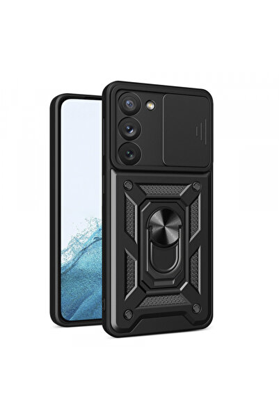 Techsuit Калъф за Samsung Galaxy S22 5G S901, Techsuit, Camshield, Черен
