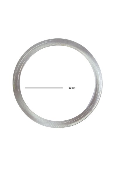 MarifetDükkan 12 CM YUVARLAK AKRİLİK PLASTİK ÇANTA SAPI / 2 ADET