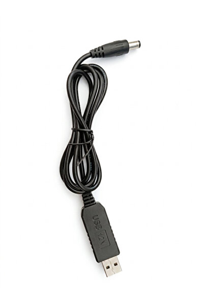 mucize USB-BARREL JACK VOLTAJ YÜKSELTİCİ 1M KABLOLU (GİRİŞ. 5V, ÇIKIŞ. 12V)
