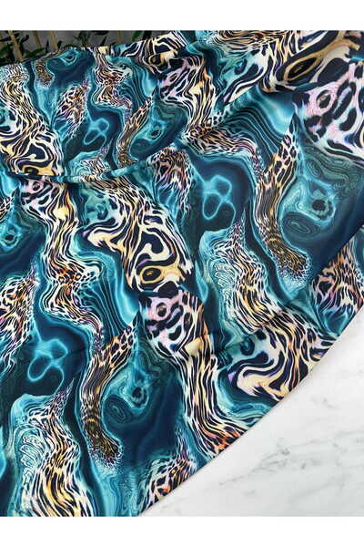 ipekkumaş Vintin Pattern Digital Print Crepe Fabric Our Product Is Sold by th...