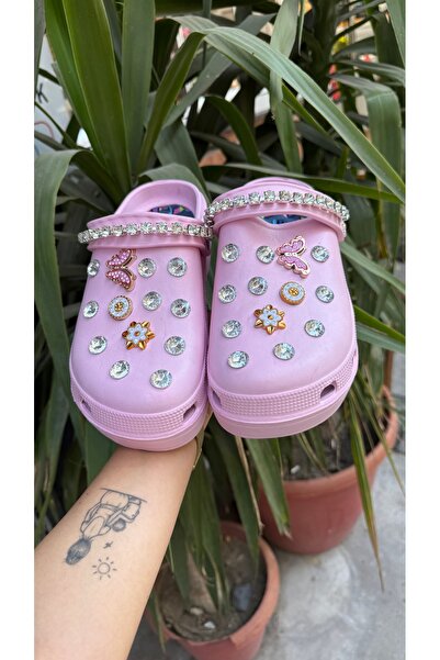 Mercandamoda Pembe Taşlı Eva Taban Plaj Sokak Terlik