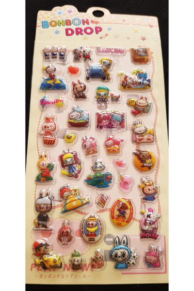 Modellino Bonbon Drop Kabartmalı Kendinden Yapışkanlı Sticker 10x20cm