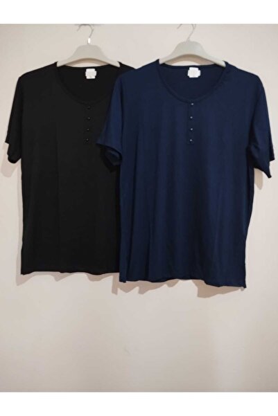 anne moda ankara Συσκευασία 2 τεμαχίων, Ολόσωμη καλοκαιρινή μπλούζα, Κοντομάν...