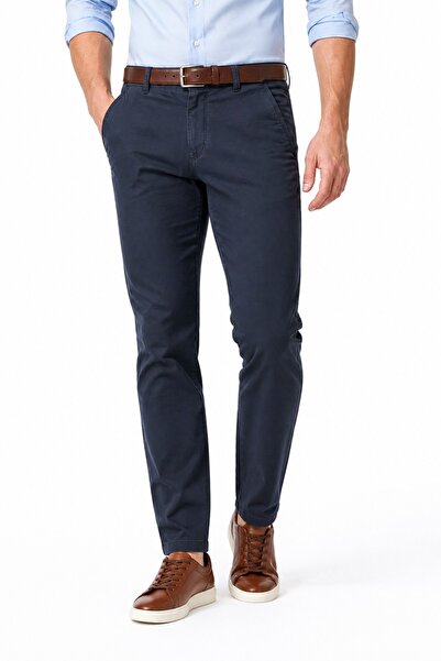 LAVETTO Men's Canvas Trousers Regular Fit Summer Bgl-St05407