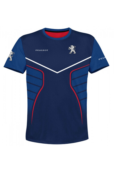 OEM Tricou barbati Peugeot , maneca scurta multicolor D018