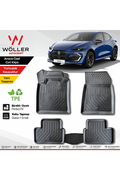 wöller Yeni Renault Clio 6 Paspas 2026 Sonrası Uyumlu 3d Havuzlu Paspas