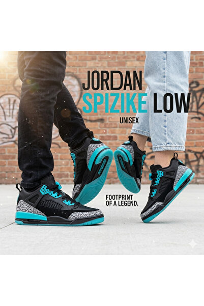 Nike Jordan Spizike Low Gs Unisex Sports Shoes Black |   Fq3950-005