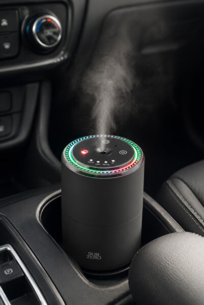 EXENAR RGB Otomatik Buharlı Araç Parfümü Aromalı Koku Difüzörü Şarjlı 1000mAh...