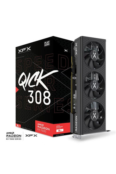 XFX 8GB RX7600 SPEEDSTER SWFT 210 EX-RX-76PMBABFY GDDR6 128Bit PCIE 4.0