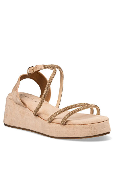 Envie Shoes Γυναικεία Παπούτσια Πέδιλα E21-19265-36 Μπέζ