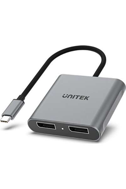 Unitek USB-C la 2x porturi DP 1.4 8K 60Hz