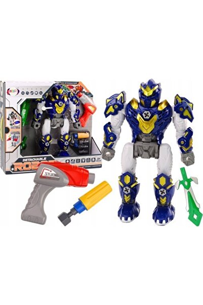 LeanToys Robot de înșurubat, tip armă, cu funcție de găurire și șurubelniță, ...
