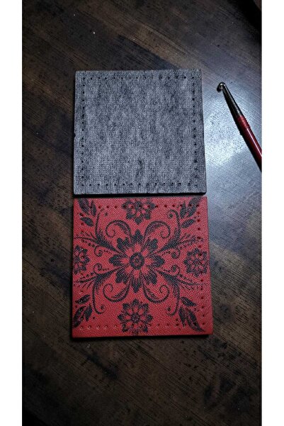 ELİS Hakiki Deri Kare Parça Dikilebilir 8x8 cm – El Yapımı Çanta, Cüzdan ve T...