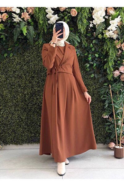Moda Fatma Linda Krep Elbise