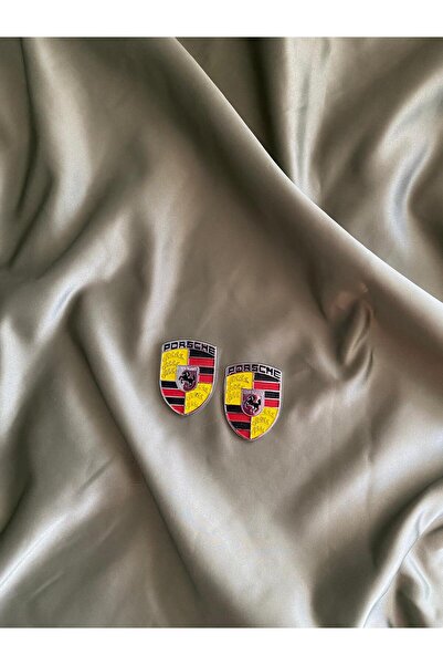 MOTTOMOR Oto Porsche Arma Metal Araba Küçük Logo 2 Adet