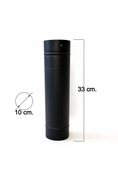 VAV Mühendislik 33 CM Pelet-Kamp Sobası Borusu Çap 10 Cm (100mm) (1. Sınıf Pa...