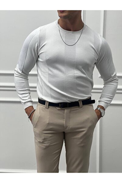 MODEFENDİ Tricotaje slimfit cu model, confecționate din bumbac
