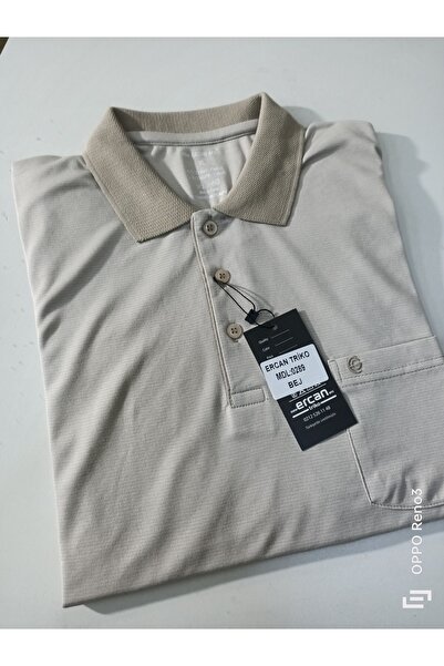 ercan triko Single-Pocket Cotton Polo Collar T-Shirt