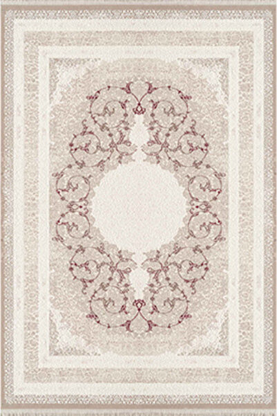 Royal Halı Kim Royal KC09A Bej Modern Salon Halisi 100 x 300 cm
