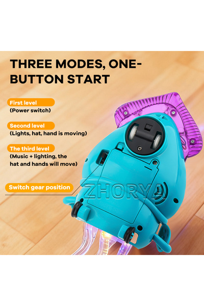 Toybox Electric Dancing Octopus Toys with Sound and Lights Obstacle Avoidance Walking Simulation Squid Toy