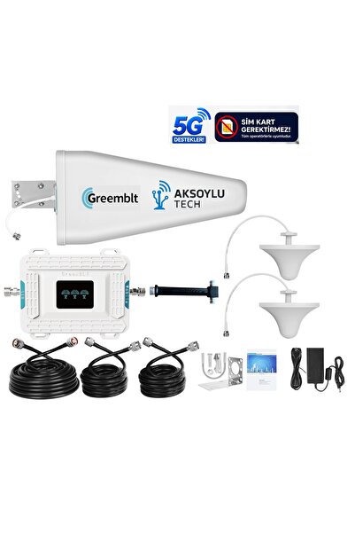 AKSOYLU 3 Band 2 Antenli GSM Sinyal Güçlendirici Şebeke Telefon İnternet Yüks...