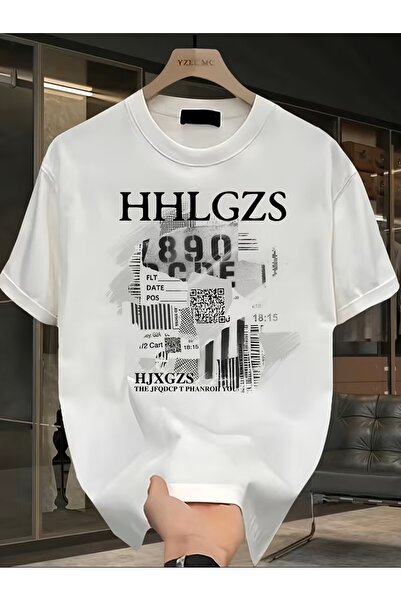 Lider Leather Tricou imprimat. Tricou casual cu mânecă scurtă pentru vară și ...