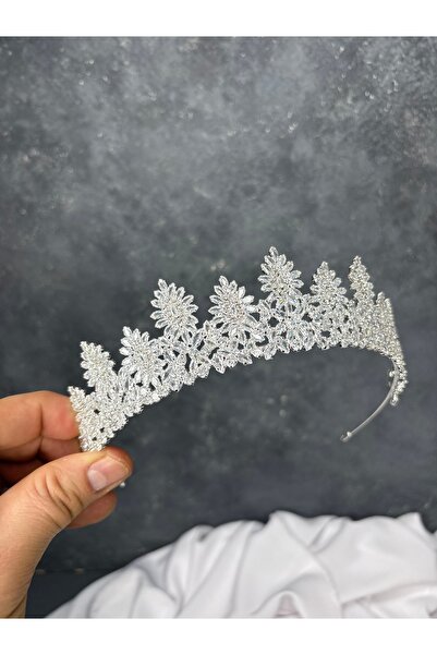 Hayalperest boncuk Aspect natural Piatră de zirconiu Coroană de mireasă Acces...