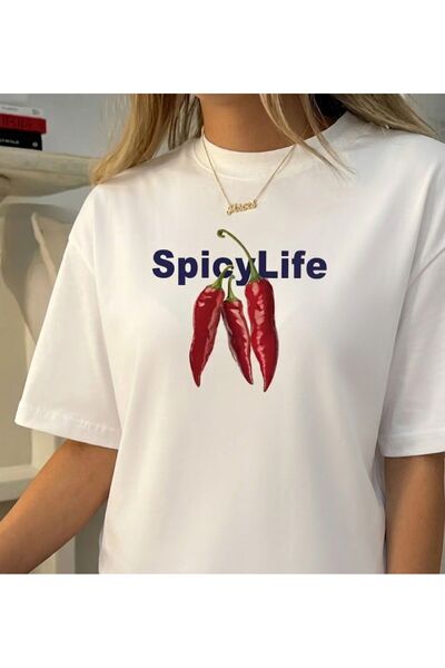 Marco Fresco Spicy LiFE T-shirt με στάμπα και λαιμόκοψη ποδηλάτου