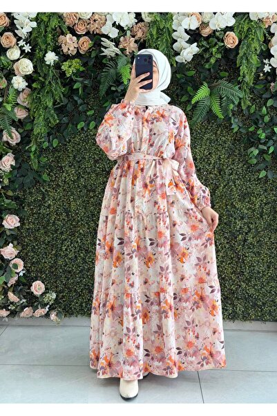 Moda Fatma Modal Dijital Elbise