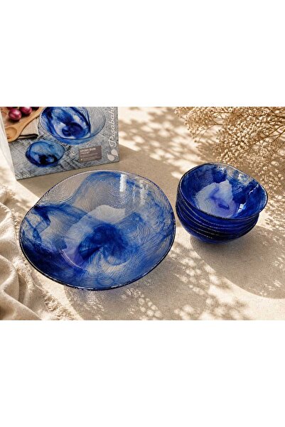 Paşabahçe 96550 Linden Batik Mavi 7 Parça Kase Takımı