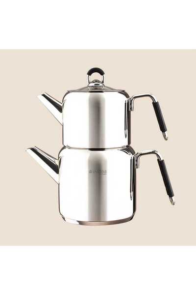 Evidea Kitchen Vetra Çaydanlık - Gri - 1,65 lt + 900 ml
