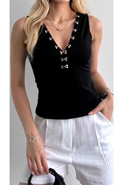 NÜANS MODA Kanca detaylı tasarım buluz