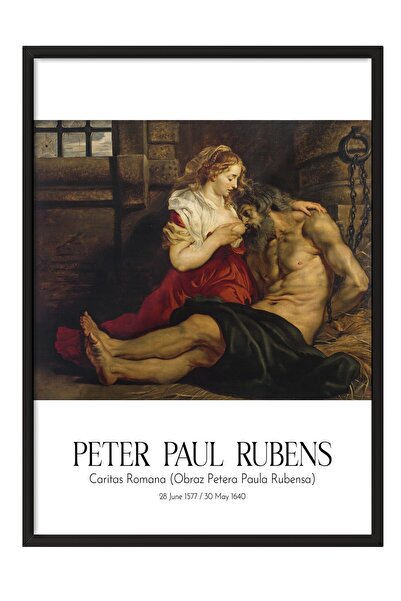 Postifull Peter Paul Rubens, Tablou în ramă neagră, Seria de artă NR:112317