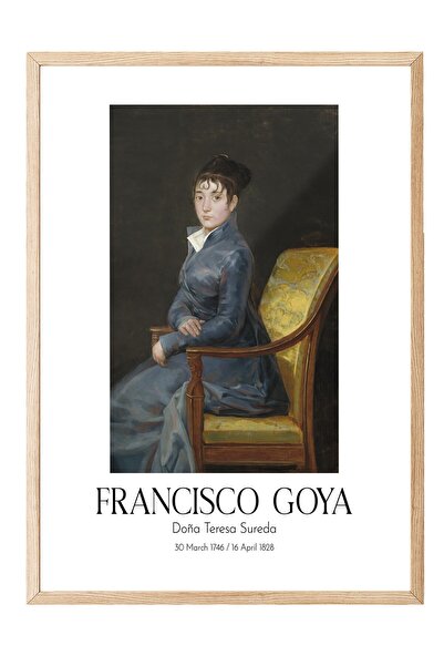 Postifull Francisco Goya - Doña Teresa Sureda, Slika sa drvenim okvirom, Seri...