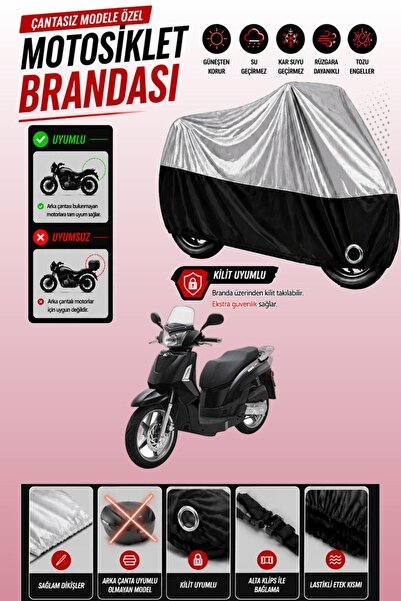 Cemku Twin Top Gray - Bottom Black Kymco People S 200 Compatible Engine Cover...