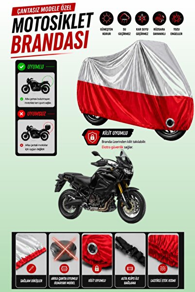 Cemku Twin غطاء محرك ياماها XT 1200Z سوبر تينيري باللون الرمادي من الأعلى وال...