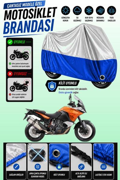 Cemku Twin غطاء محرك متوافق مع KTM 1190 Adventure باللون الرمادي من الأعلى وا...