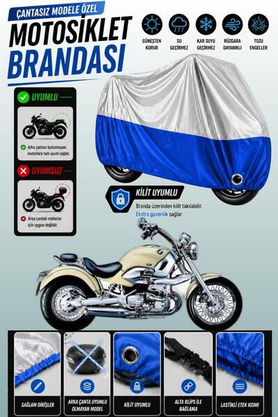 Cemku Twin Top Gray - Bottom Blue Bmw R 1200 C Compatible Engine Cover, Rear ...