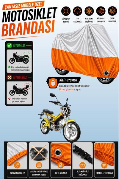 Cemku Twin Top Gray - Bottom Orange Mondial 125 Aggressive Compatible Engine ...