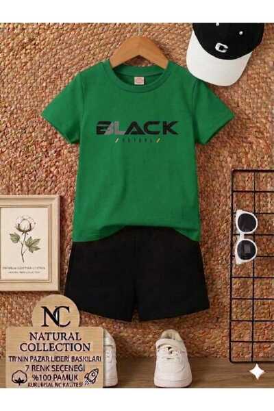 Nice Clothes تي شيرت صيفي للأطفال قصير الأكمام للجنسين (طباعة بلاك فيوتشر)