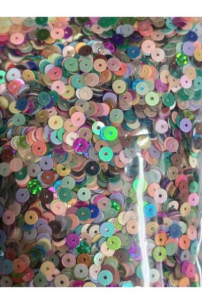 CANERLER 100Gr Oya Embroidery Sequins 6mm Multi-Colored