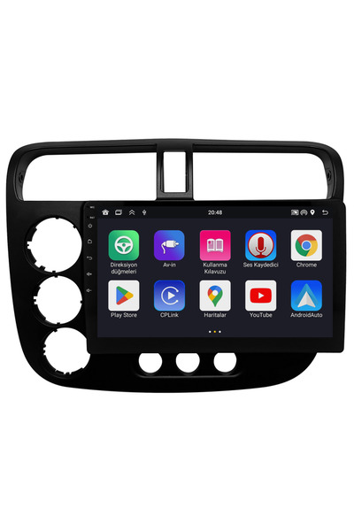 VALEO Honda Civic VTEC 2 Android Multimedya Sistemi (2002-2006) | 4GB RAM, 64...