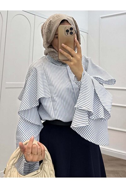 bezenstore FIRFIRLI ÇİZGİLİ GÖMLEK