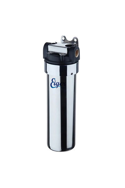 Eiger Filter Eiger Ανοξείδωτη Μονή Συσκευή Φίλτρου Νερού Κάτω Πάγκου με Πλαστ...